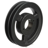 [ECC-2AK61H] Transmission Pulley; 2 Grooves; 5.95" Outside Diameter; Bushed; H Bushing Series; 3L | 4L | A Belt Series