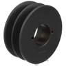 [2BK45H] Transmission Pulley; 2 Grooves; 4-1/4" Outside Diameter; Bushed; H Bushing Series; 4L | A | 5L | B Belt Series
