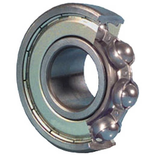 [ECC-R3A-ZZ] Single Row Ball Bearing; 3/16" Bore; 5/8" Outside Diameter; 0.196" Outer Race Width; 2 Metal Shields