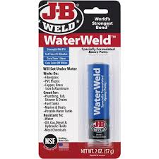 [MSC-8277CAN] WaterWeld Epoxy, 2 oz., Stick, Off-White