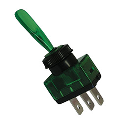 [MSC-9405-3-11] 16A 12V On-Off Illuminated Toggle Switch - Green