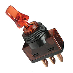 [MSC-9407-11] 16A 12V On-Off Duckbill Illuminated Switch - Red