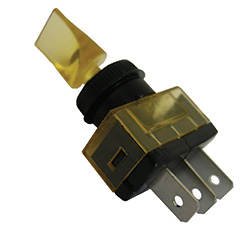 [MSC-9407-7-11] 16A 12V On-Off Duckbill Illuminated Switch - Amber