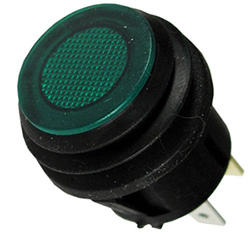 [MSC-9416-3-11] 20A 12V Green Push On / Push Off Switch