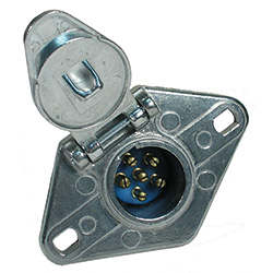 [MSC-9477-11] 6 Pole Female Socket Trailer Connector