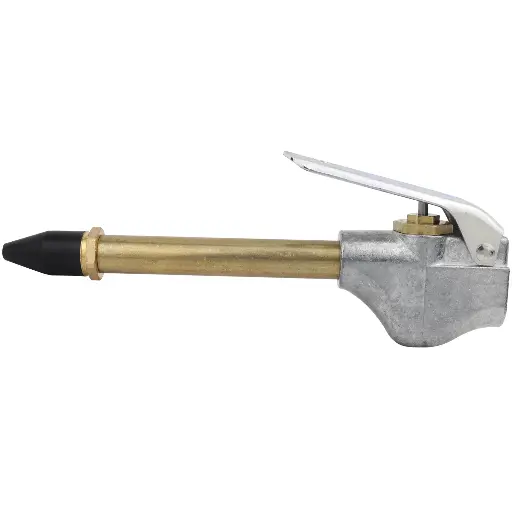 [MSC-S-153] Lever-Style Grip Industrial Air Blow Gun with Rubber Tip, 1/4" NPT