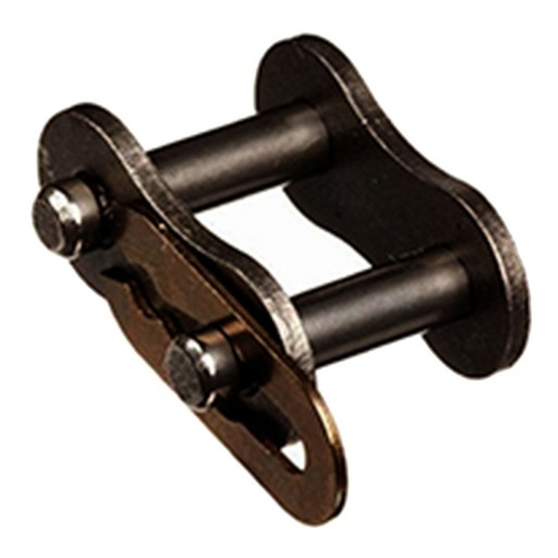 [RBL-08B-CONN] Chain Link; 08B Chain Size; Spring Clip; 12.7MM Chain Pitch; Standard Chain Series; 1 Strand; Carbon Steel; ISO; 8.51MM Roller Diameter; 7.75MM Roller Width; 1.524MM Plate Thickness; Curved; 4.45MM Pin Diameter