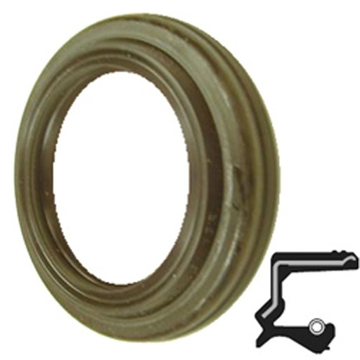 [C/R-16747] Lip Seal; 1-11/16" Shaft Dia; 2.551" Housing Bore; 3/8" Nominal Width; Nitrile Lip; Solid Seal