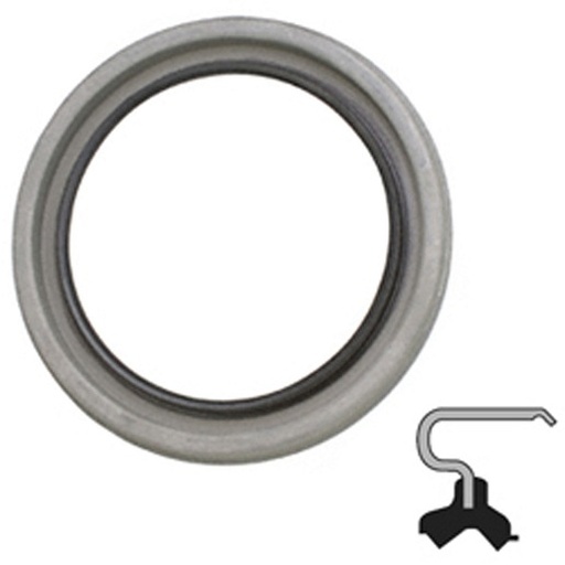 [C/R-19784] Lip Seal; 2" Shaft Dia; 2.56" Housing Bore; 15/64" Nominal Width; Nitrile Lip; Solid Seal