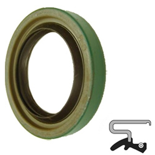[C/R-19982] Lip Seal; 2" Shaft Dia; 2.997" Housing Bore; 7/16" Nominal Width; Polyacrylate Lip; Solid Seal; 7/16" Actual Width; Spring Loaded; 3 Sealing Lips