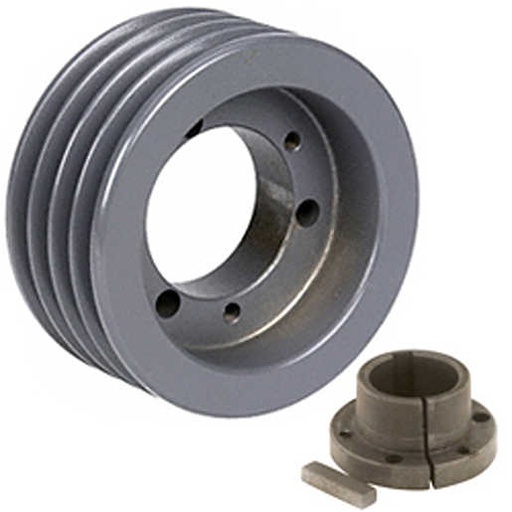 [ECC-4B44SD] Transmission Pulley; 4 Grooves; 4-3/4" Outside Diameter; Bushed; SD Bushing Series; A | B Belt Series