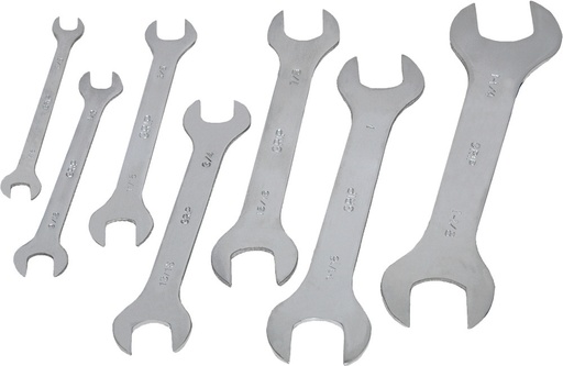 [G2S-GRI-90120] PG154 - 7-PC SAE SUPER THIN OPEN END WRENCH SET, 3/8"-1-1/4"