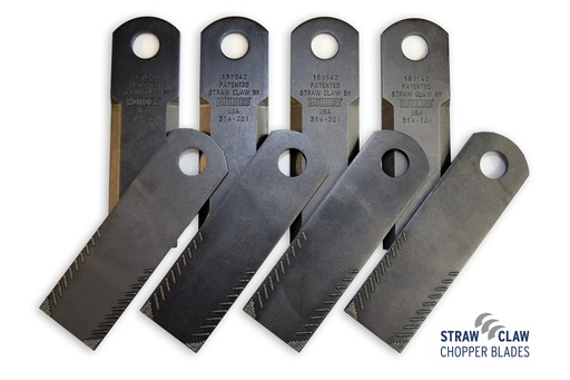 [KDX-314-201] New Holland & Fendt Straw Claw Chopper Blade. Pack of 8