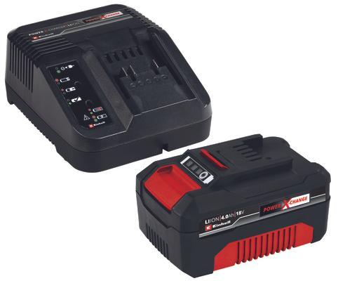 [EIN-4512132] Power X-Change Battery & Charger Starter Kit 18V 4.0Ah, Einhell
