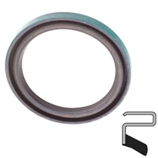 [C/R-23640] Lip Seal; 2-3/8" Shaft Dia; 3" Housing Bore; 1/4" Nominal Width; Nitrile Lip; Solid Seal