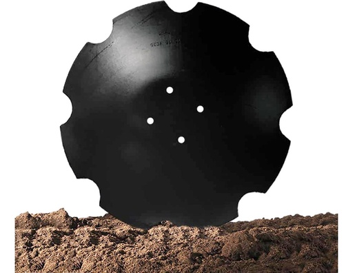 [BTT-522-200-1035] Lemken Heliodor 9 Notched Disk From BTT.             
20" x 5mm. 4 Bolt Hub 