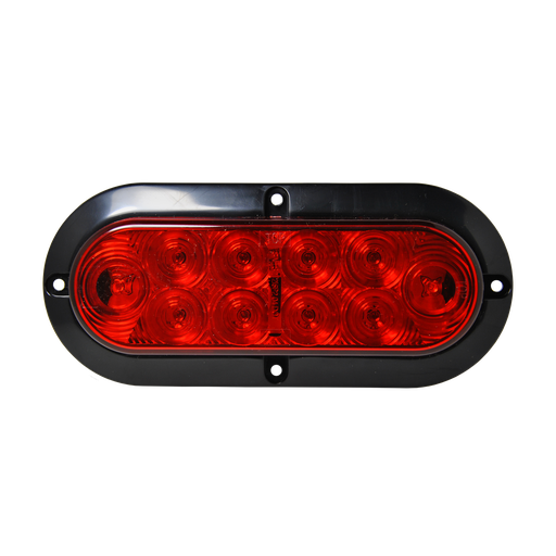 [UNI-BOND-LEDS2238-10R] Surface Mount LED Oval S/T/T Lamp - Red