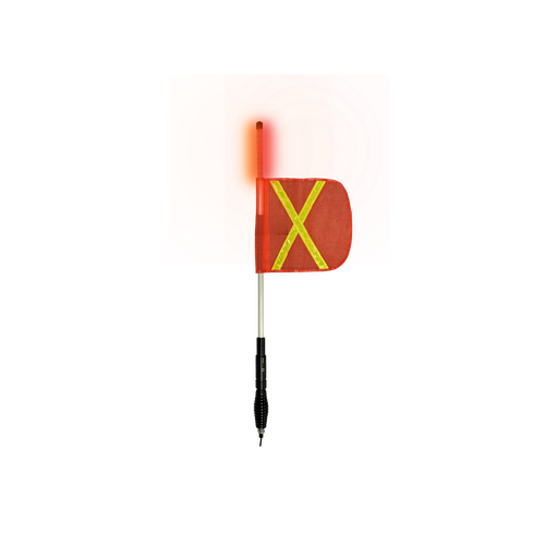 [UNI-BOND-EW6030AR] 3' Top Lit LED Whip - Amber & Red