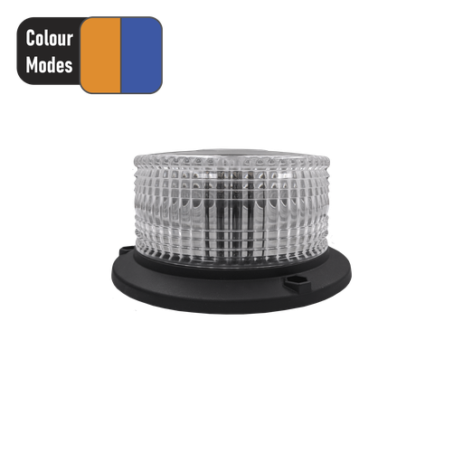 [UNI-BOND-E-713AB] 3.5" Amber & Blue LED Synchronizable LED Beacon (E-71 Series)