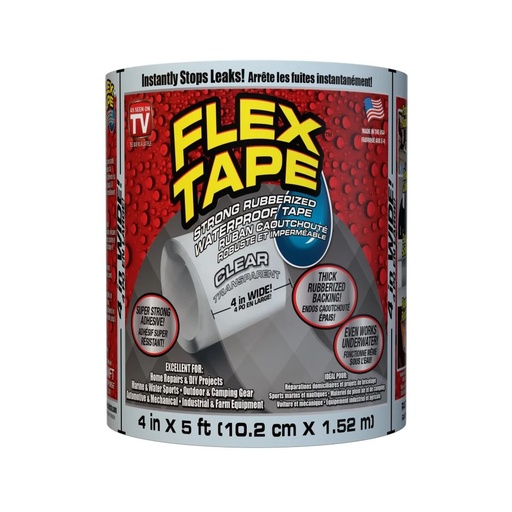 [MSC-TFSWHTC0405] Flex Tape 4 inch x 5 ft. Tape in White