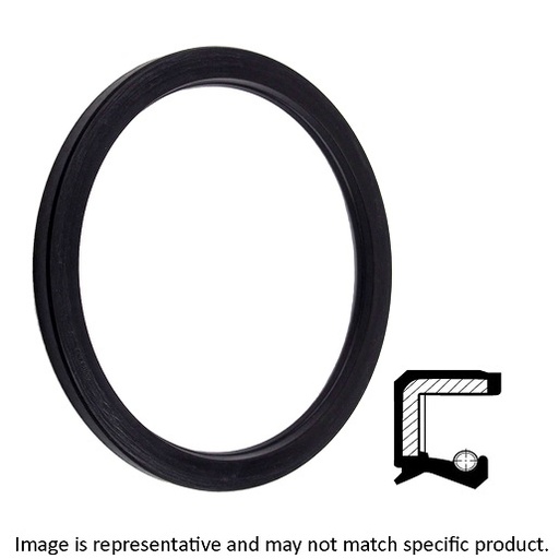 [S15027237AS] 1-1/2" Shaft Dia; 2.721" Housing Bore; 0.374" Nominal Width; Nitrile Lip; Solid Seal; 0.374" Actual Width; Spring Loaded; 2 Sealing Lips