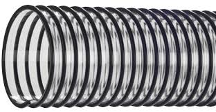 [UAS-P125HB] 1.25" Universal PVC Helix Air Seeder Hose; Solid Black; 100' Roll