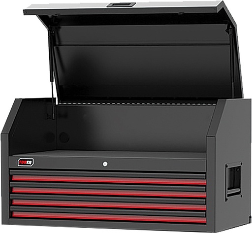[G2S-TBQ-TCBT410421RDBK] PG213 - 41" 4-DRAWER TOP CHEST, RED/BLACK