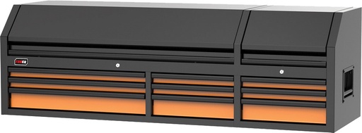 [G2S-TBQ-TCBT720923ORBK] PG213 - 72" 9-DRAWER TOP CHEST, ORANGE/BLACK