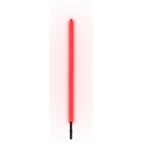 [UNI-EW2040R] 4ft, Fully Lit, LED Whip - Steady Red