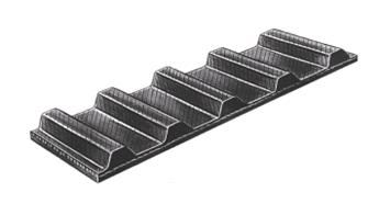 [JSN-225L050] Industrial Timing Belt - L - Light Duty, 0.3750 in Pitch, 0.5000 in Width, 60 Teeth, Neoprene Material