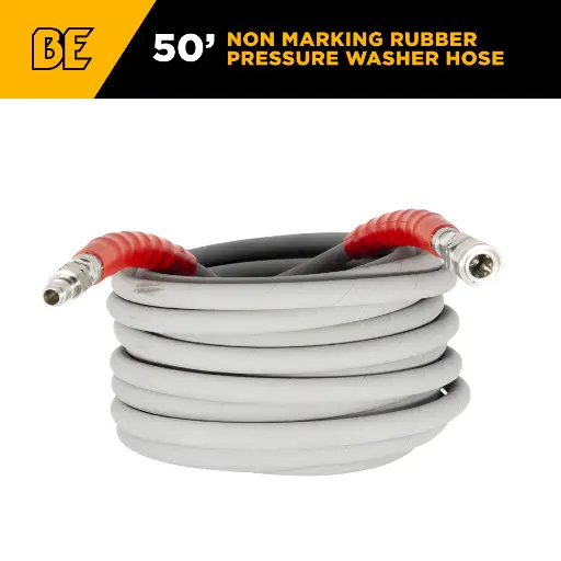 [BE-85.238.255] 50' 6000PSI 3/8" Non Marking Rubber Hose