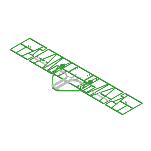 [ATL-AG-JD-001] John Deere 1870 Kit for 56 FT - 6 Run Double Shoot TBT Cart - 2012-2019