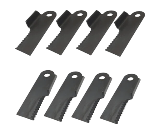 [AP8-AH225937] Serrated Winged Straw Chopper Blade Kit for John Deere Combines. Pack of 8.