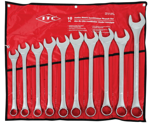 [MSC-020203] 10 Pc Metric Jumbo Combination Wrench Set