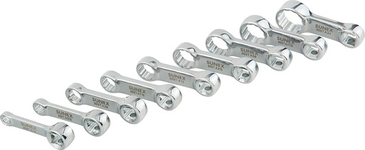 [G2S-SUN-909TAS] PG163 - 9-PC 3/8" DRIVE 12 POINT SAE TORQUE ADAPTER SET, 2" LONG, 1/4" - 3/4"
