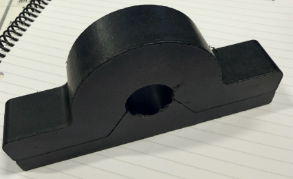 [SW-1-UHMW-PILLOW-BLOCK] 1" UHMW Pillow Block Housing for Augers